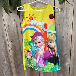 Zara Basic Frozen Print Dress Sz 11